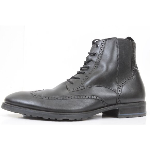Aldo Toney Mens 10 Wingtip Black Leather Chukka Boot Preppy Business Dressy main image 11